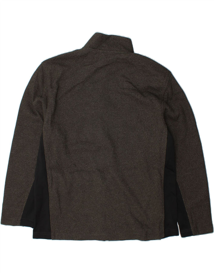 IZOD Mens Tracksuit Top Jacket XL Grey Colourblock Polyester Vintage Izod and Second-Hand Izod from Messina Hembry 