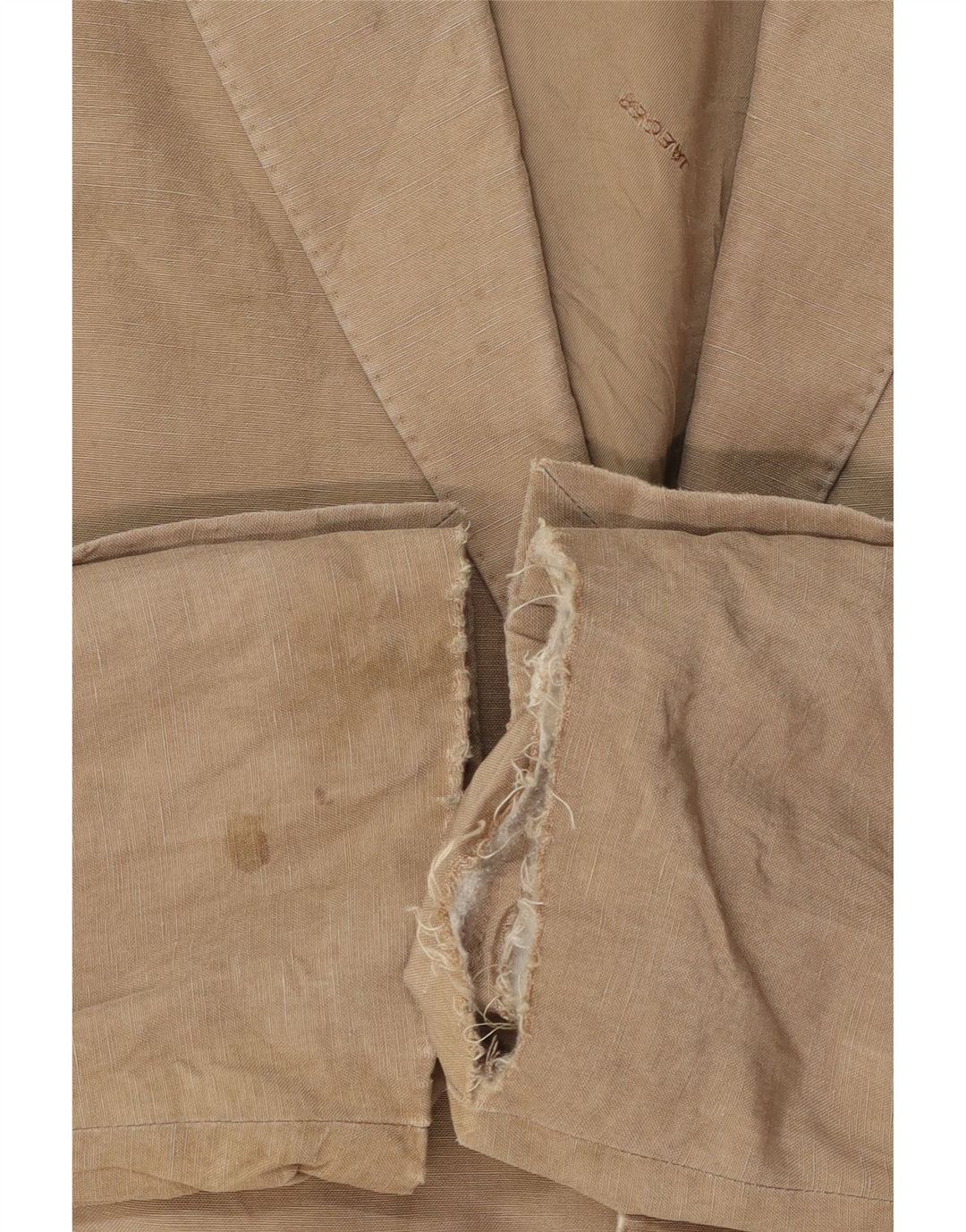 Giacca blazer da uomo a 2 bottoni Jaeger UK 40 grande seta beige