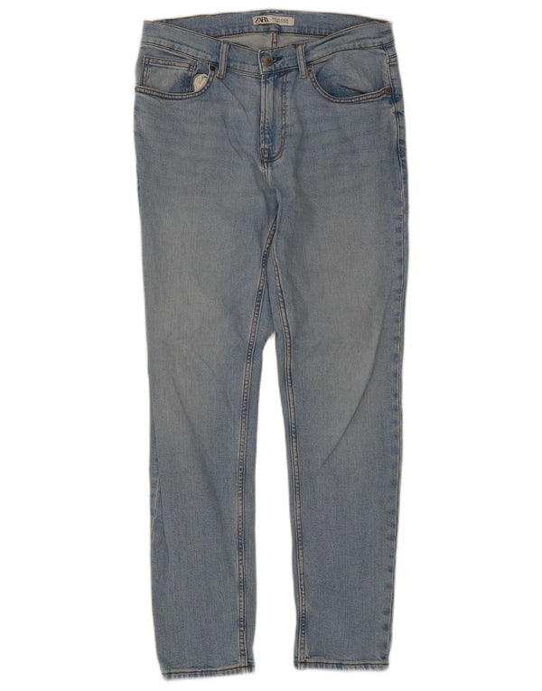 Jeans skinny da uomo Zara EU 42 Large W32 L30 Cotone blu