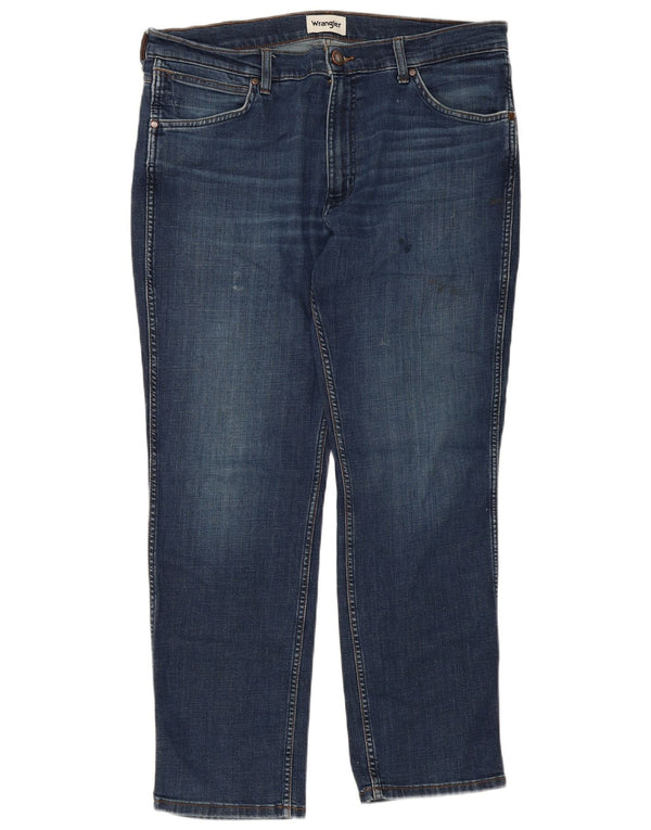Jeans dritti da uomo WRANGLER Greensboro W36 L30 cotone blu