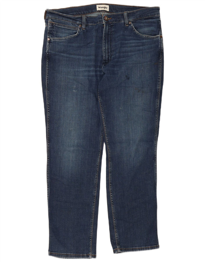 Jeans dritti da uomo WRANGLER Greensboro W36 L30 cotone blu