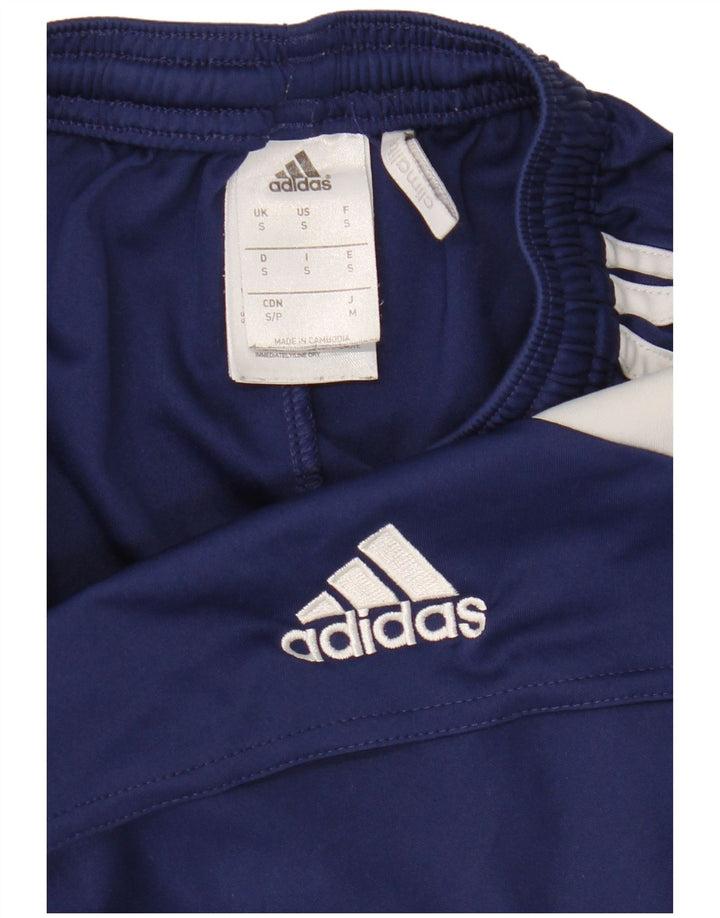 Pantaloncini sportivi Adidas Climalite da uomo piccoli in poliestere color block blu