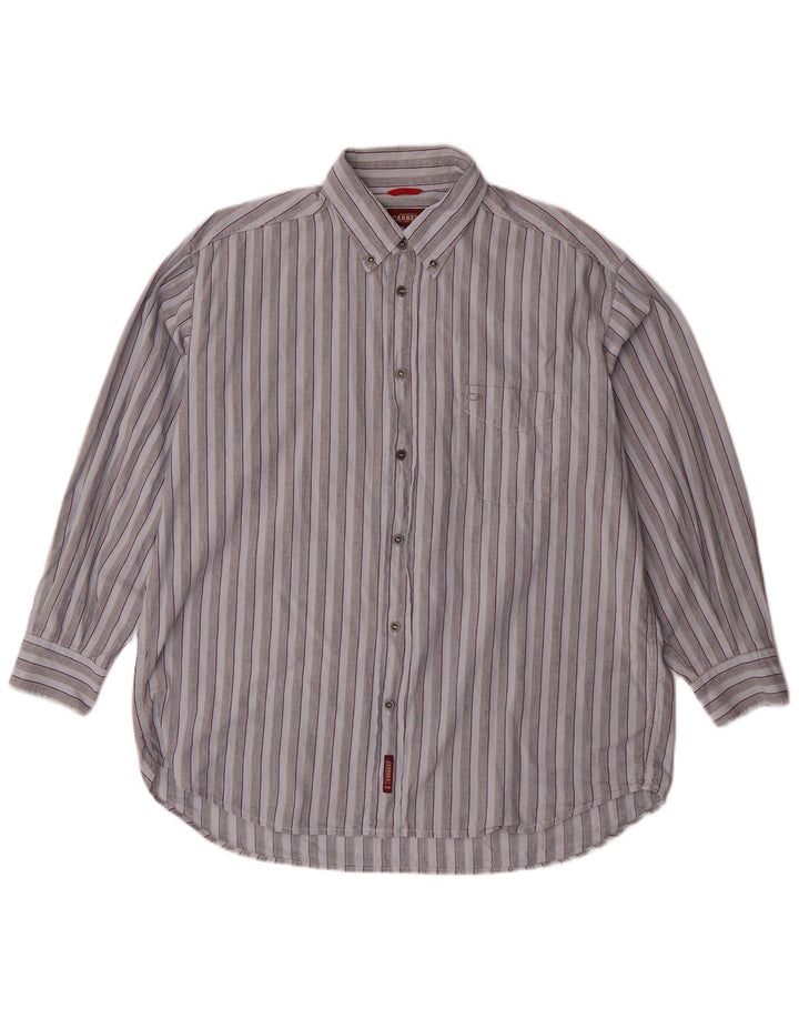 Camicia da uomo Carrera XL in cotone a righe blu