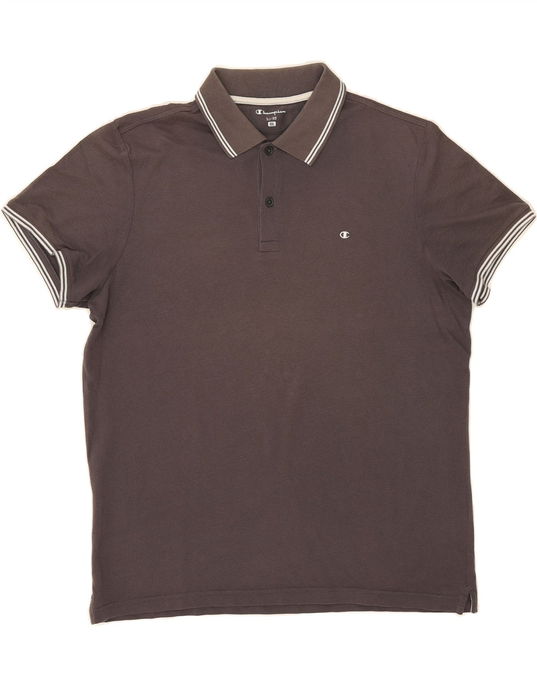 CHAMPION Mens Easy Fit Polo Shirt 2XL Grey Cotton Vintage Champion and Second-Hand Champion from Messina Hembry 