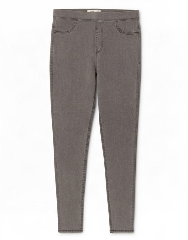 Jeans Jeggings da donna Marks & Spencer UK 12 Medio W30 L28 Cotone grigio