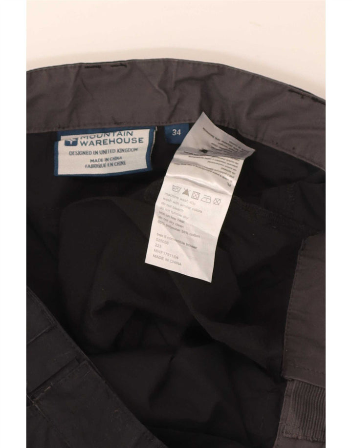 Pantaloni cargo da uomo Mountain Warehouse W34 L32 poliestere nero