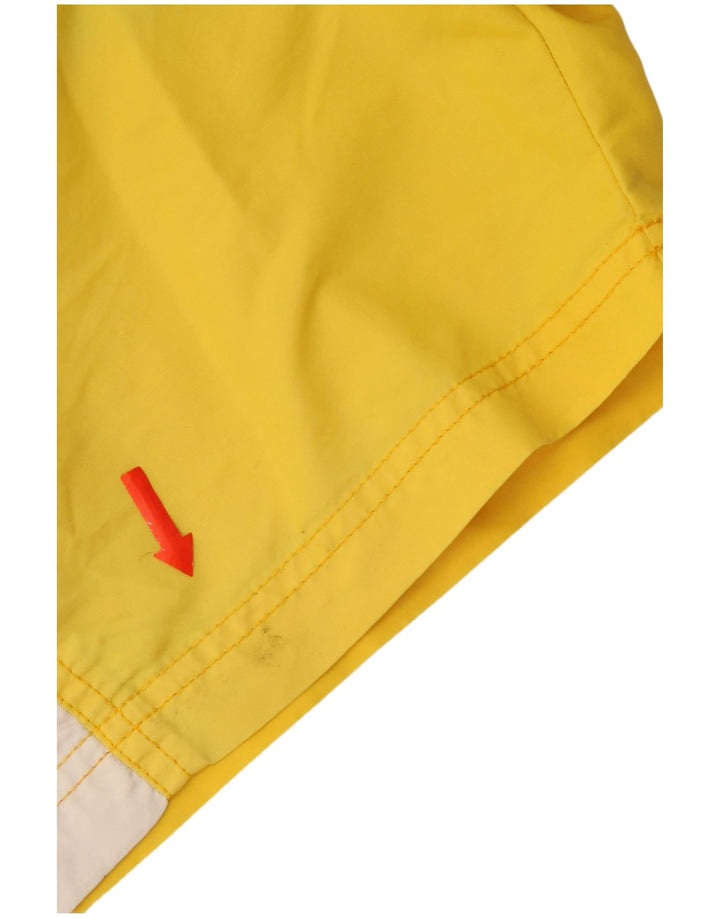 Pantaloncini da bagno da uomo North Sails in nylon color block giallo medio