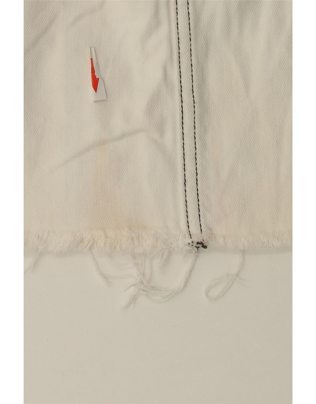 Minigonna di jeans Zara da donna piccola W27 bianca