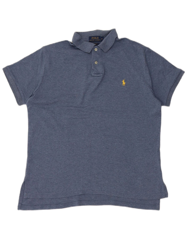 POLO RALPH LAUREN Polo da uomo su misura in cotone blu medio