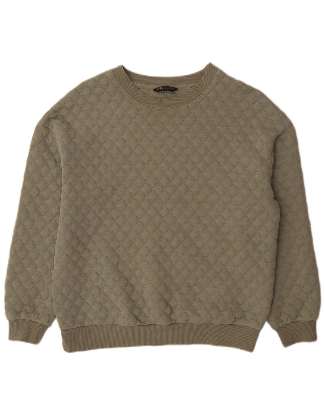 Felpa oversize da donna Marks & Spencer UK 12 medio cachi