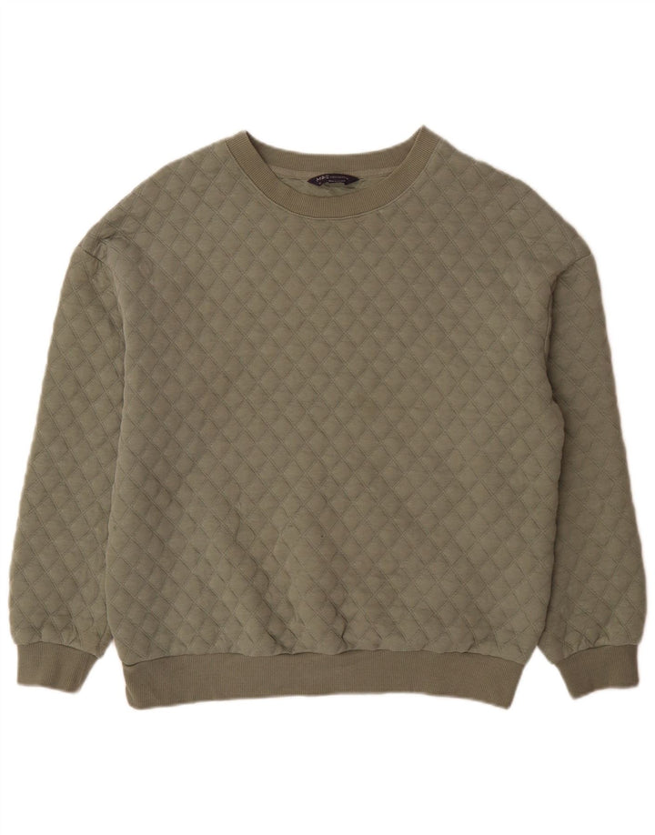 Felpa oversize da donna Marks & Spencer UK 12 medio cachi