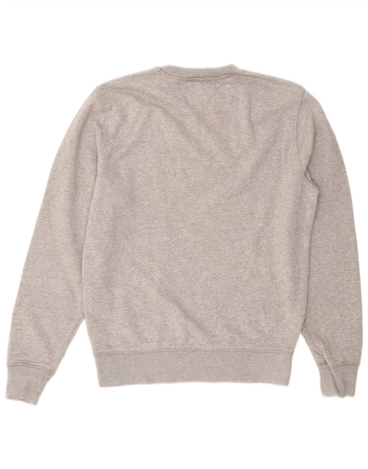 Tommy Hilfiger Uomo Felpa grafica Maglione Cotone chiazzato grigio medio