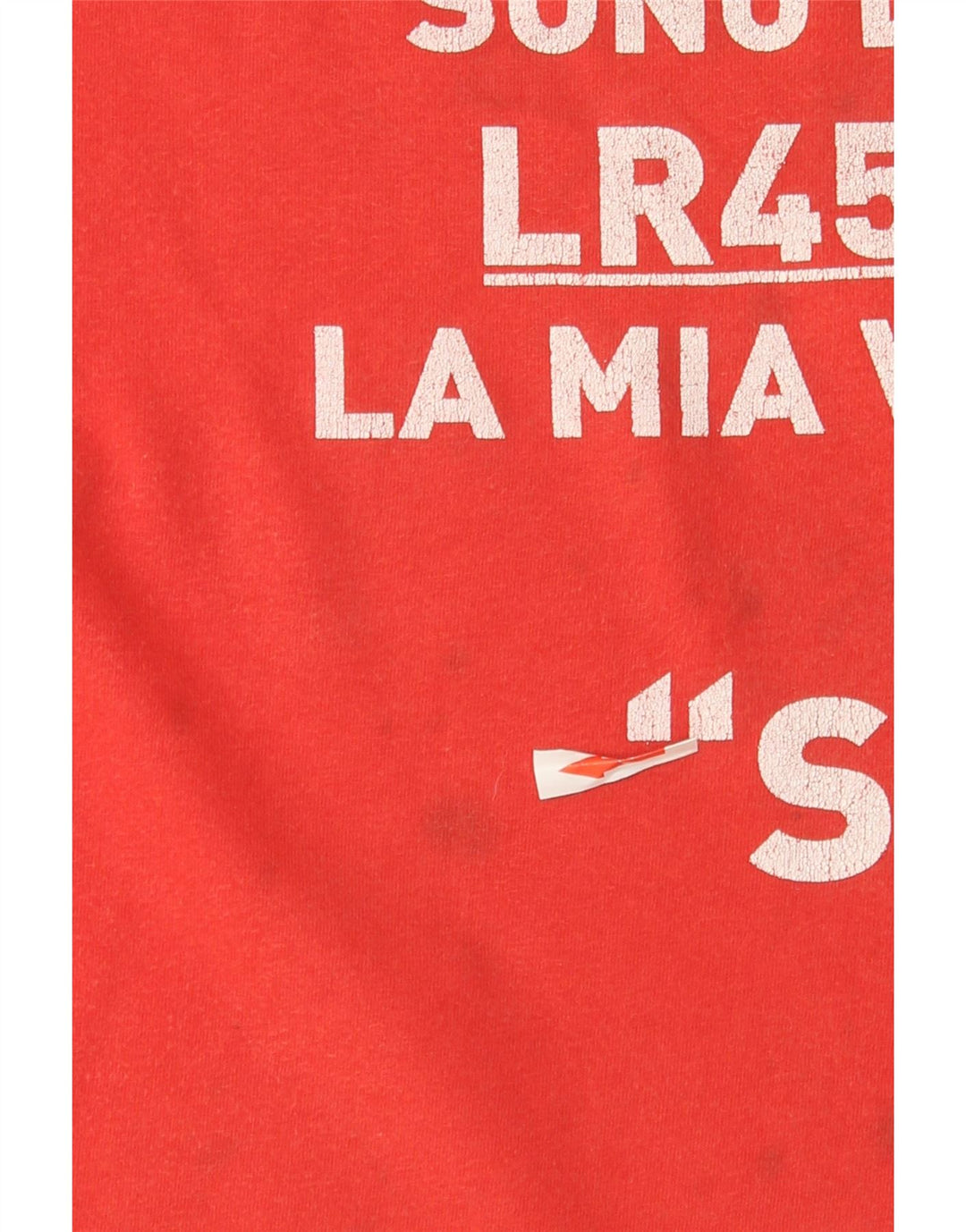 T-shirt grafica da uomo Rifle Top grande in cotone rosso