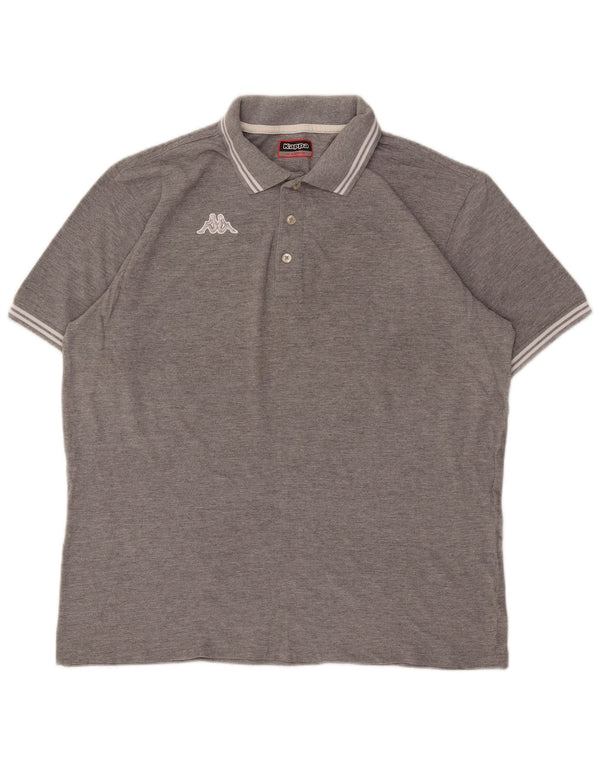 Polo Kappa Uomo XL Cotone Grigio