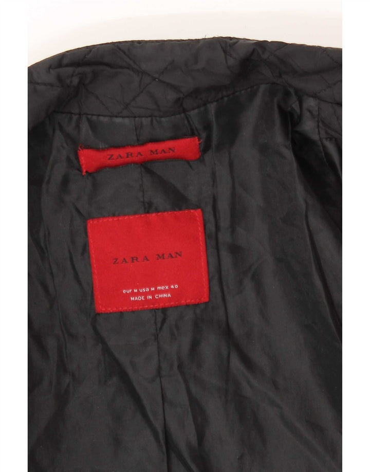 Gilet trapuntato da uomo Zara UK 38 medio nero