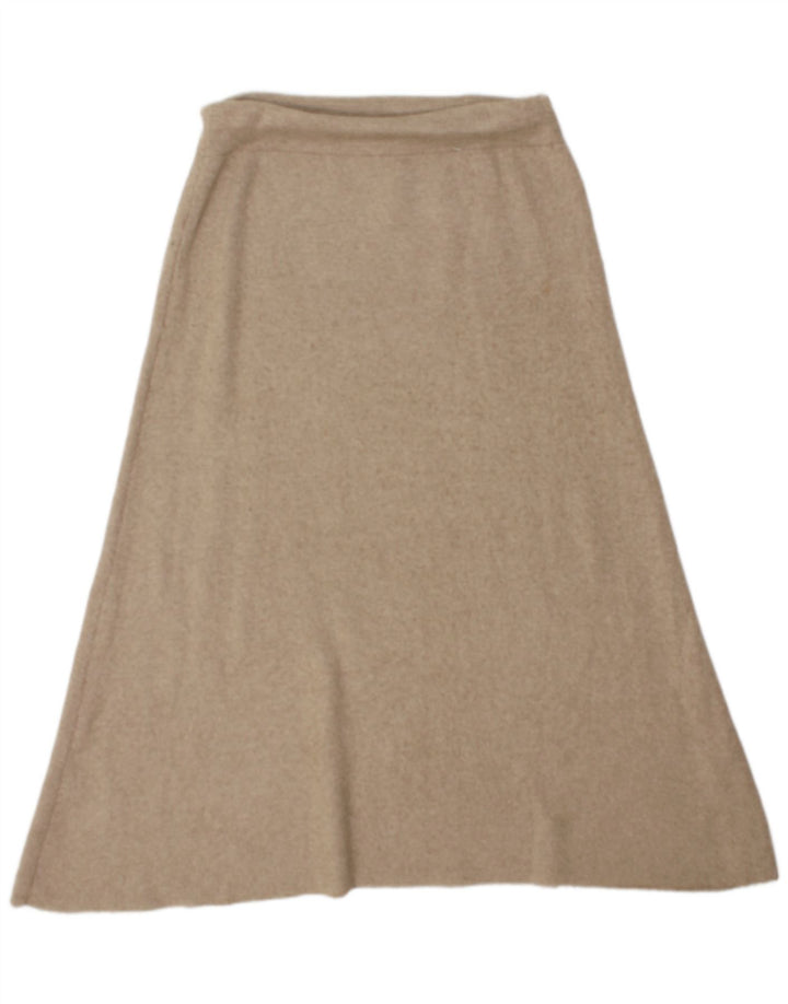 Gonna a trapezio da donna Zara media W28 in viscosa beige