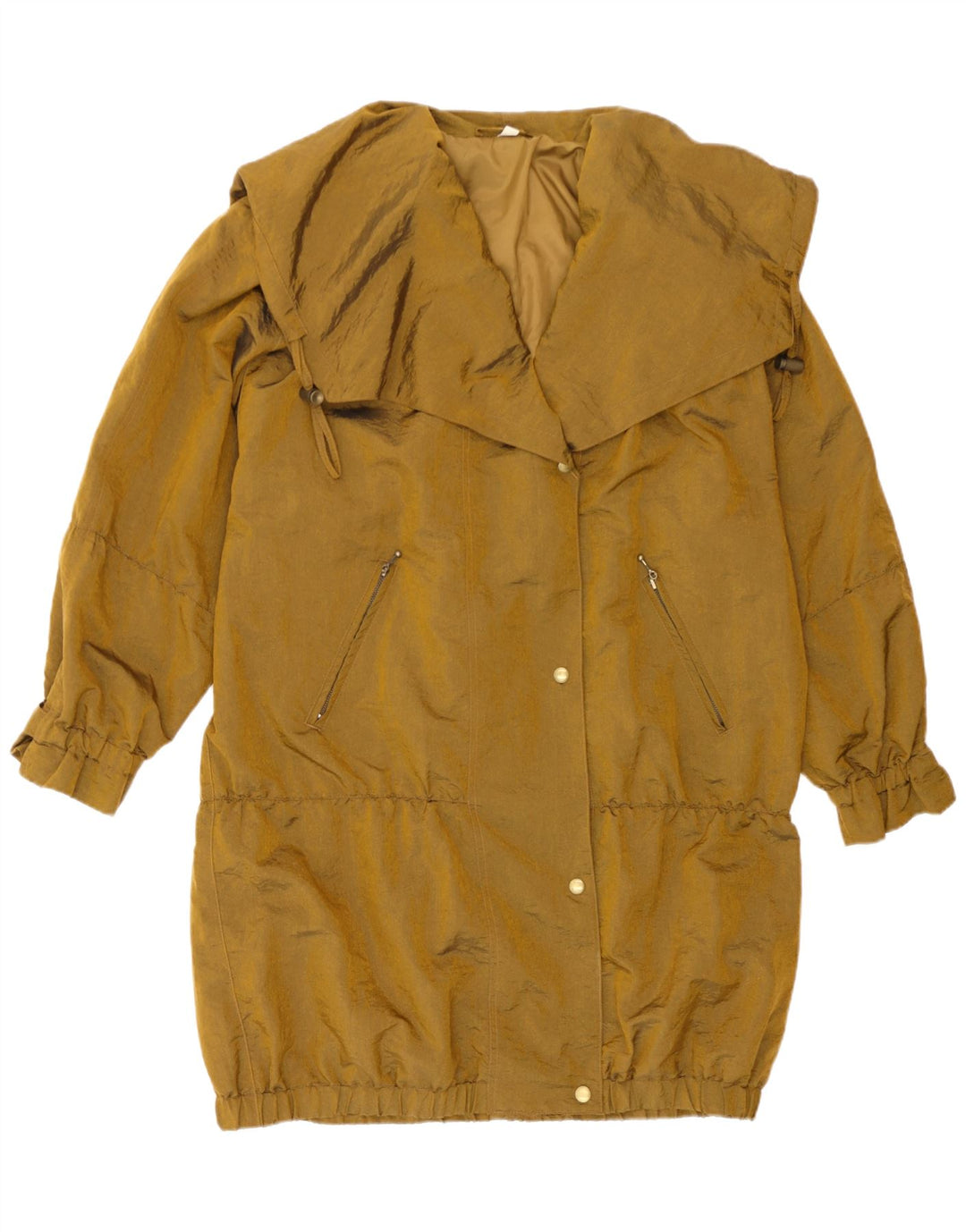 Impermeabile oversize da donna vintage UK 10 piccolo oro