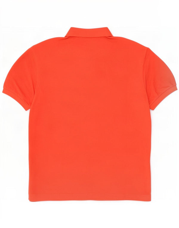 Polo da uomo Lacoste taglia 8 3XL cotone arancione