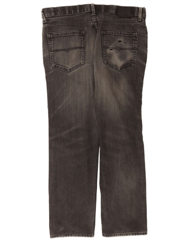 Jeans dritti vestibilità regolare da uomo Marks & Spencer W34 L29 cotone grigio