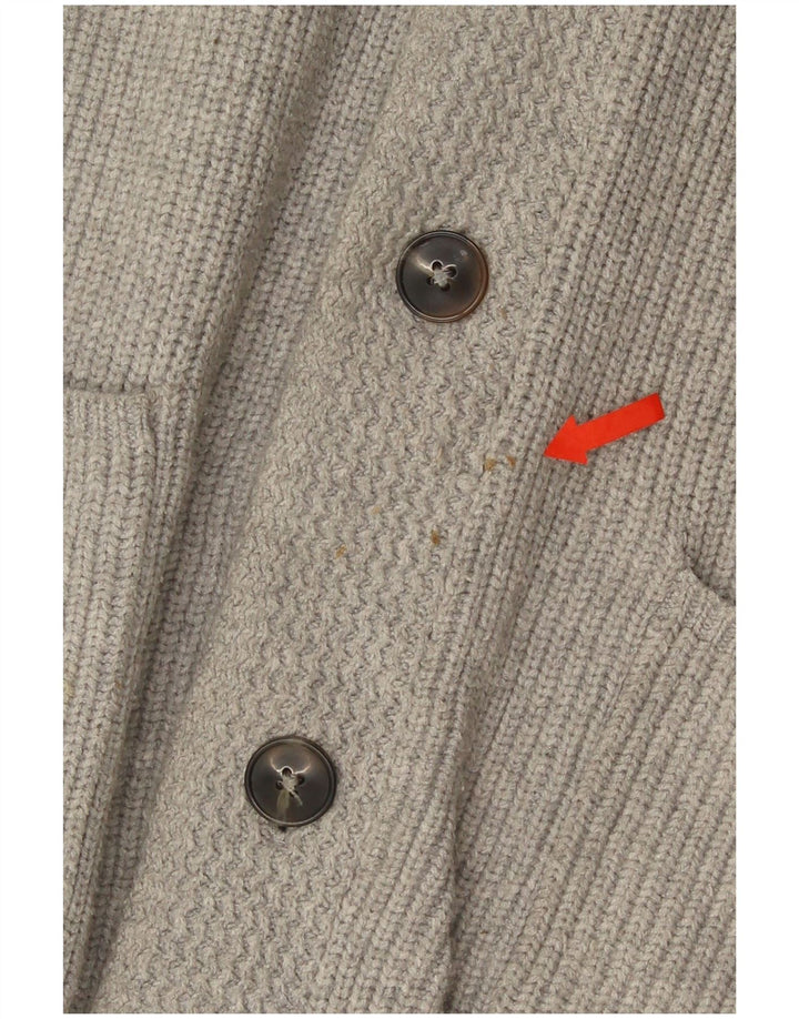 Maglione cardigan da uomo Marks & Spencer XL in cotone grigio