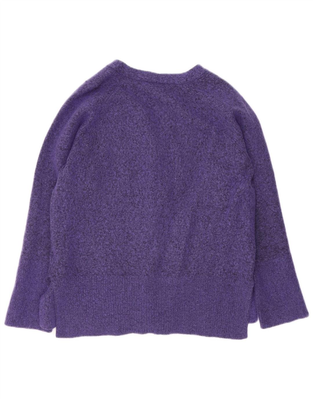 Maglione cardigan autografo da donna Marks & Spencer UK 14 viola medio