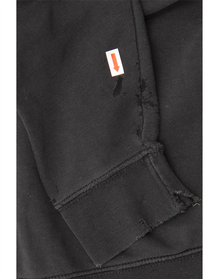 Maglione con cappuccio da donna NIKE UK 14 cotone nero medio