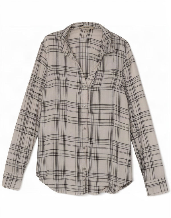 Camicia da donna Calvin Klein Jeans UK 12 medio bianco a quadri