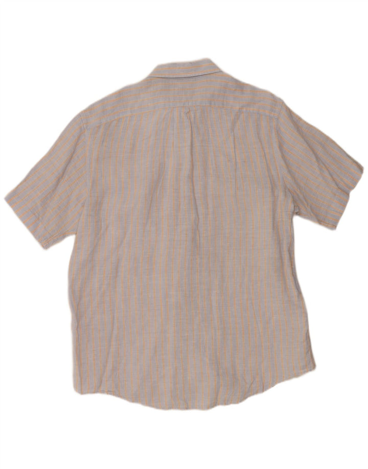 Camicia a maniche corte da uomo Calvin Klein Jeans XL a righe grigie