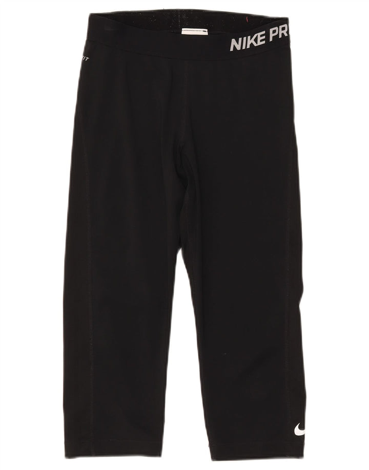 Leggings grafici Nike Capri da donna, poliestere nero medio