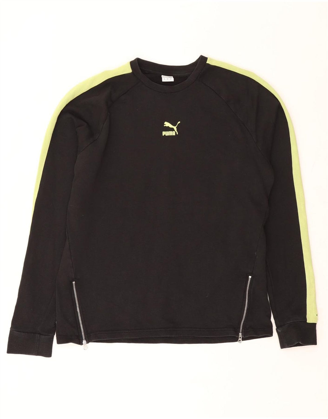 Felpa da donna Puma Jumper UK 14 Medium Black Colourblock in cotone