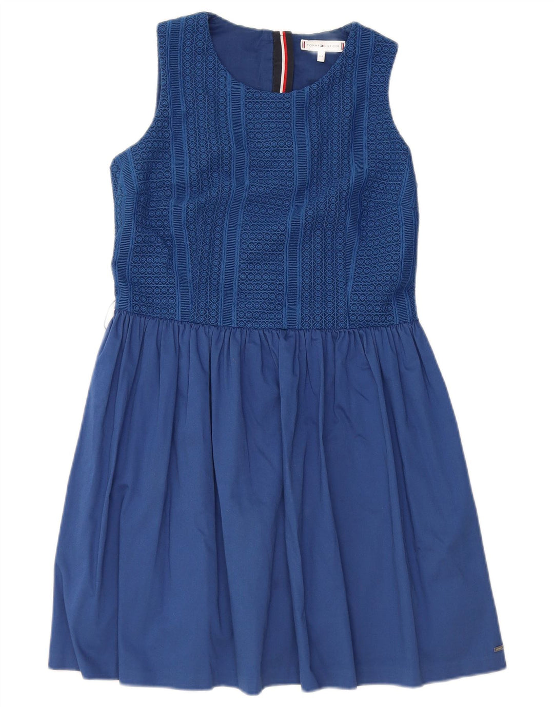TOMMY HILFIGER Abito a trapezio per bambina 13-14 anni in cotone blu
