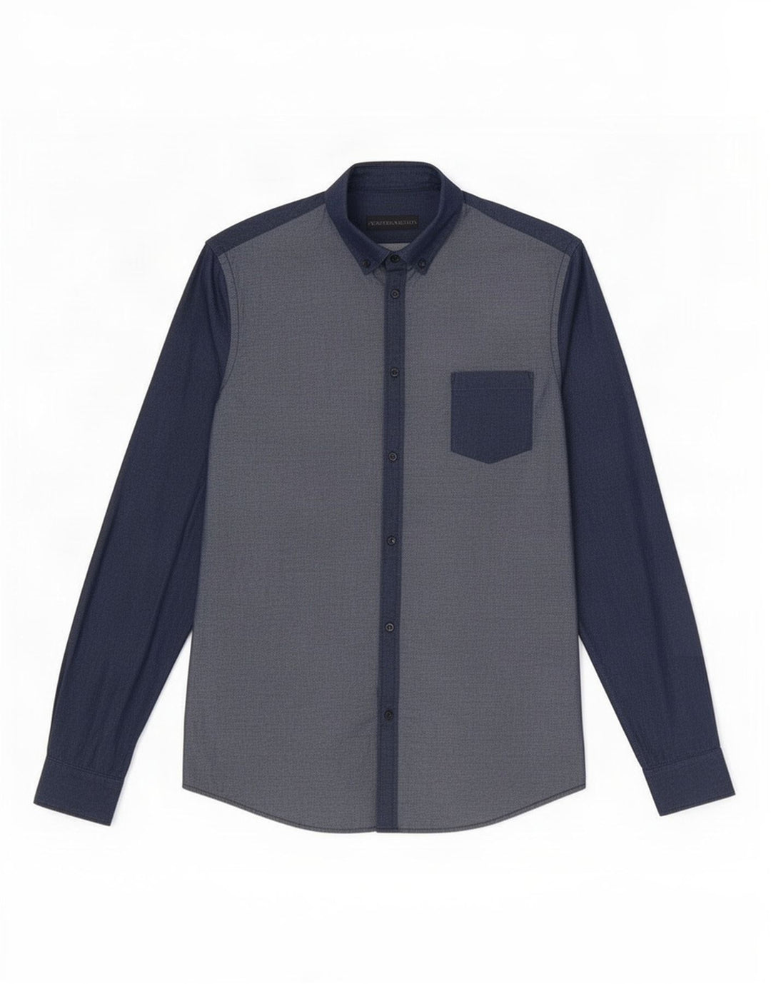 Camicia Trussardi Uomo Taglia 40 Media Blu Navy Cotone