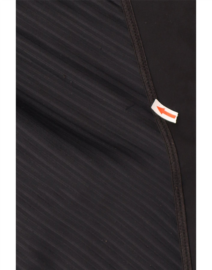 Giacca da ginnastica da uomo con cappuccio Adidas grande in poliestere nero