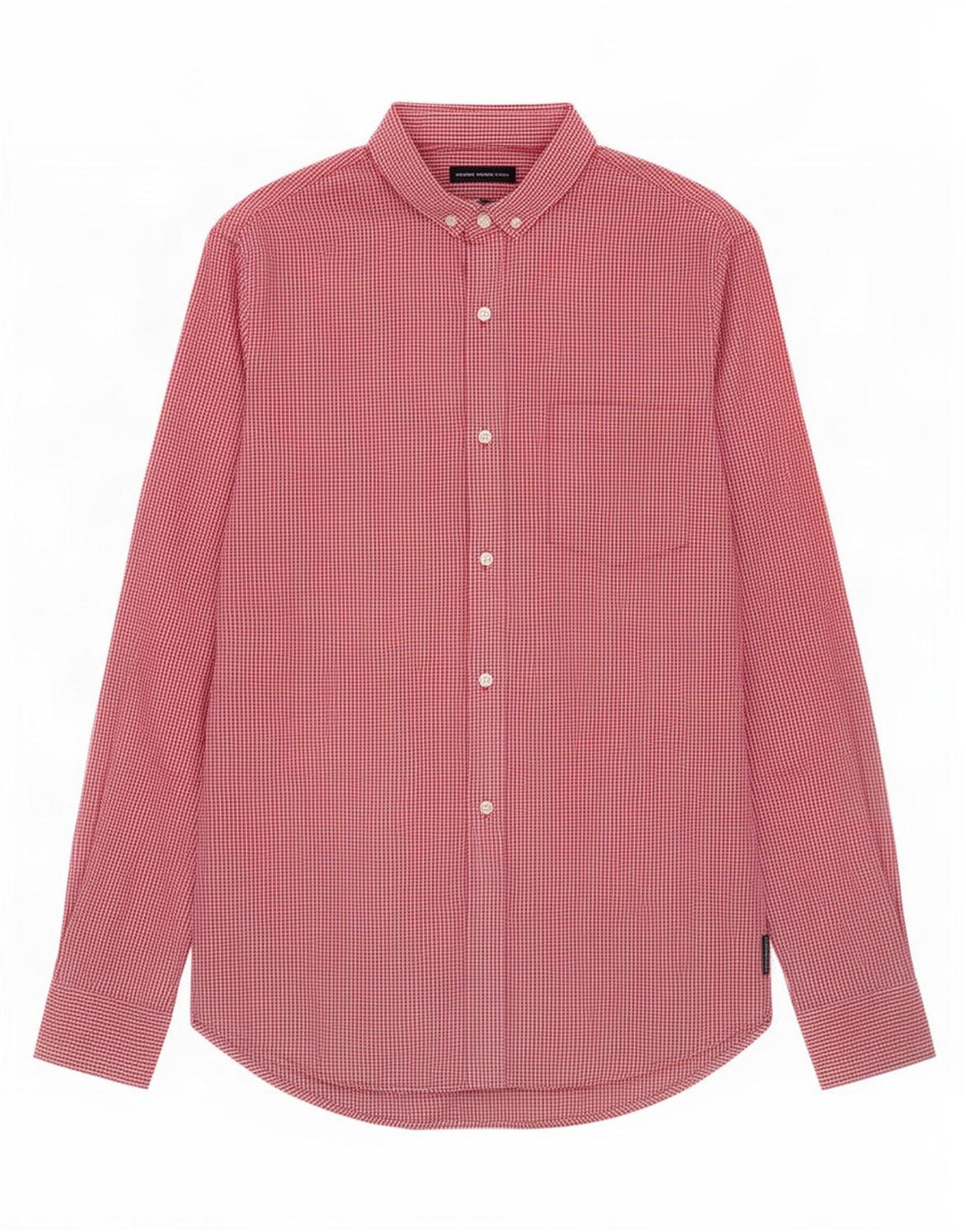 Camicia da uomo French Connection piccola in cotone a quadretti rossi