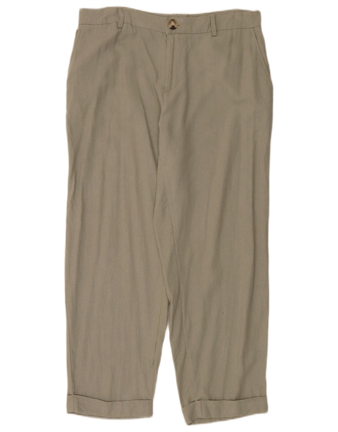 Pantaloni chino dritti da donna Zara EU 40 medi W30 L27 kaki