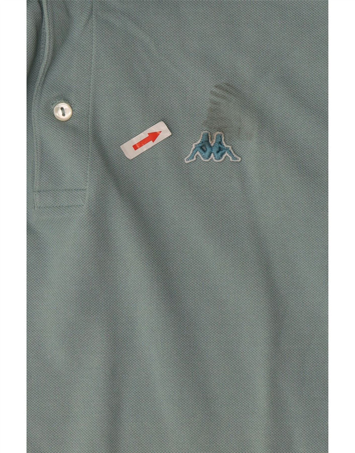 Polo Kappa Uomo Blu Medio in cotone