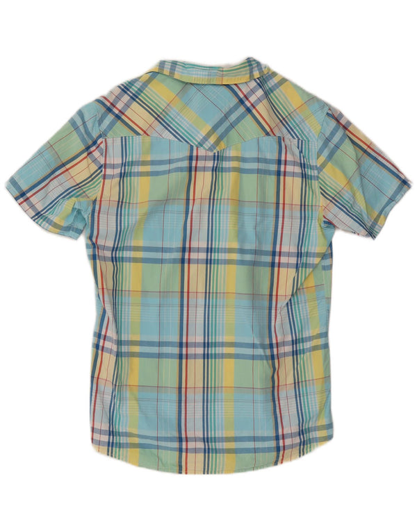 Camicia a maniche corte Levi's Modern Fit da uomo in cotone a quadri blu medio