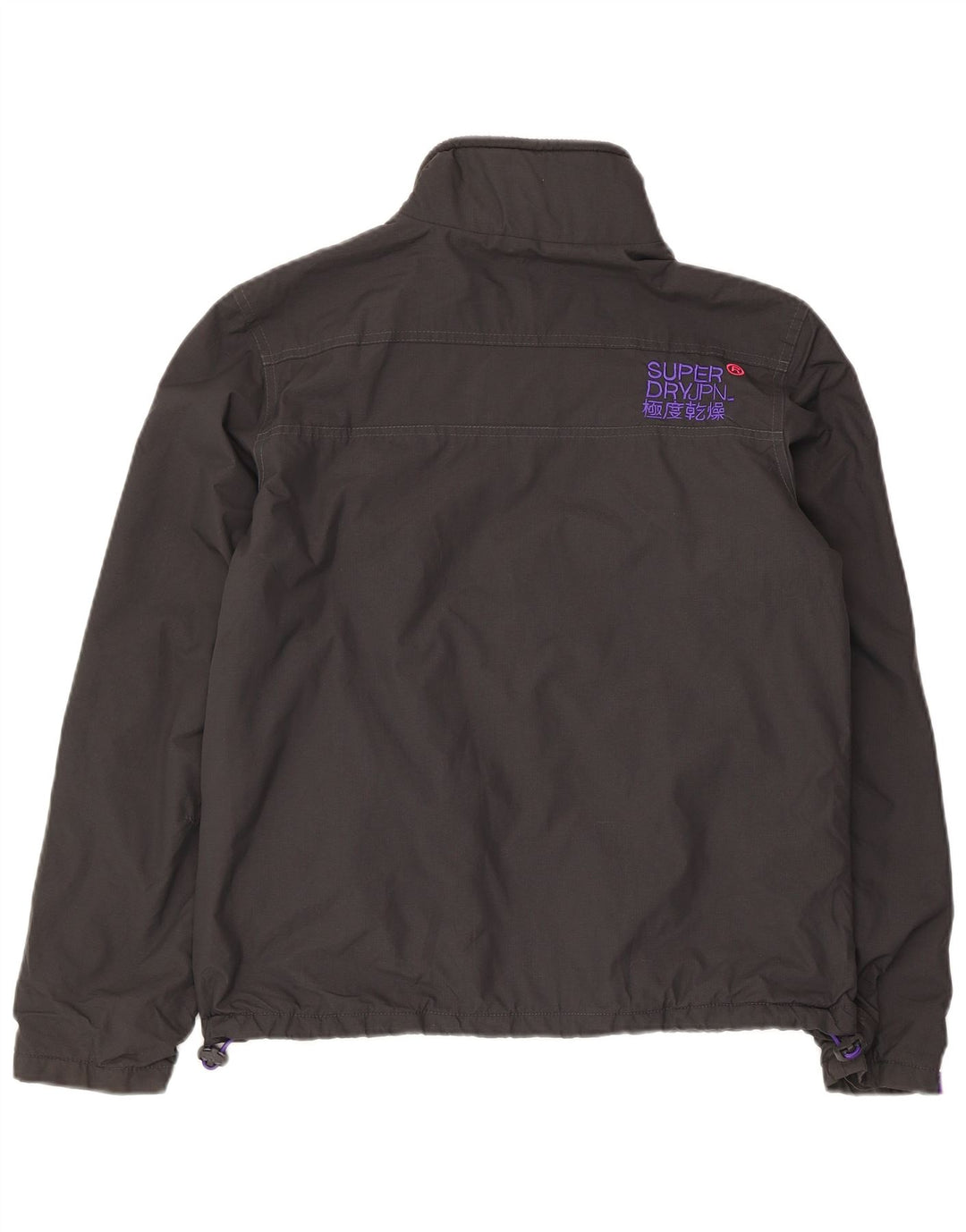 Giacca a vento da donna Superdry The Windhiker Graphic Windbreaker UK 14 Large Grigia