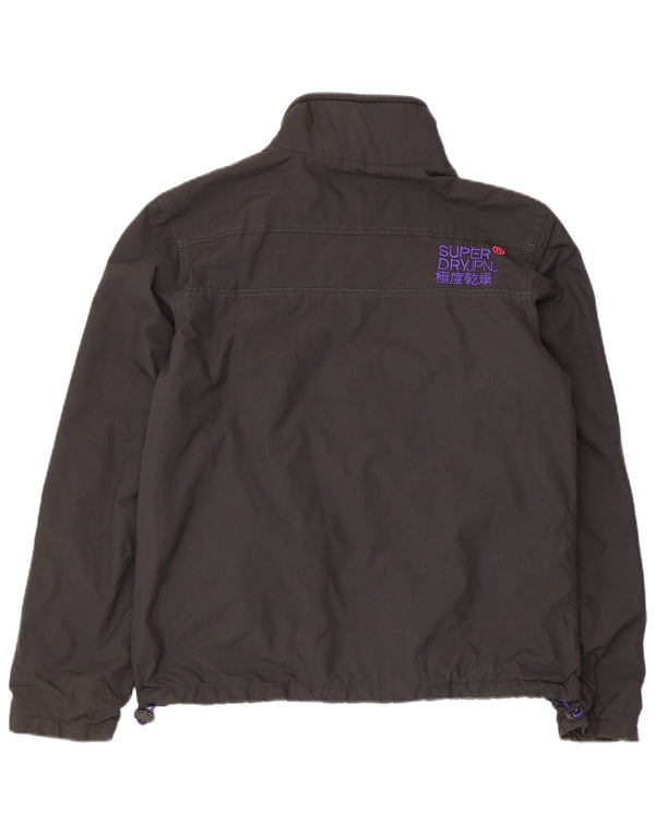 Giacca a vento da donna Superdry The Windhiker Graphic Windbreaker UK 14 Large Grigia