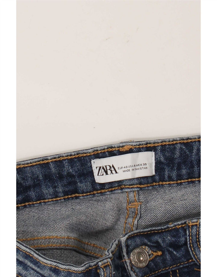 Jeans corti da donna Zara EU 40 medi W30 L26 Blu