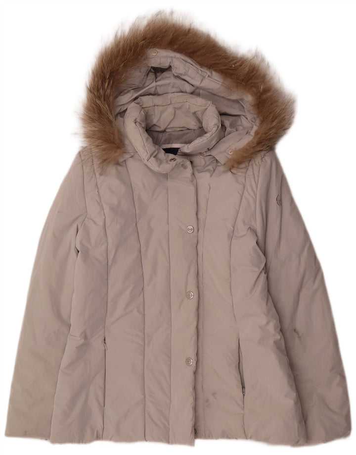 Giacca imbottita con cappuccio da donna Sergio Tacchini US 14 XL poliestere grigio