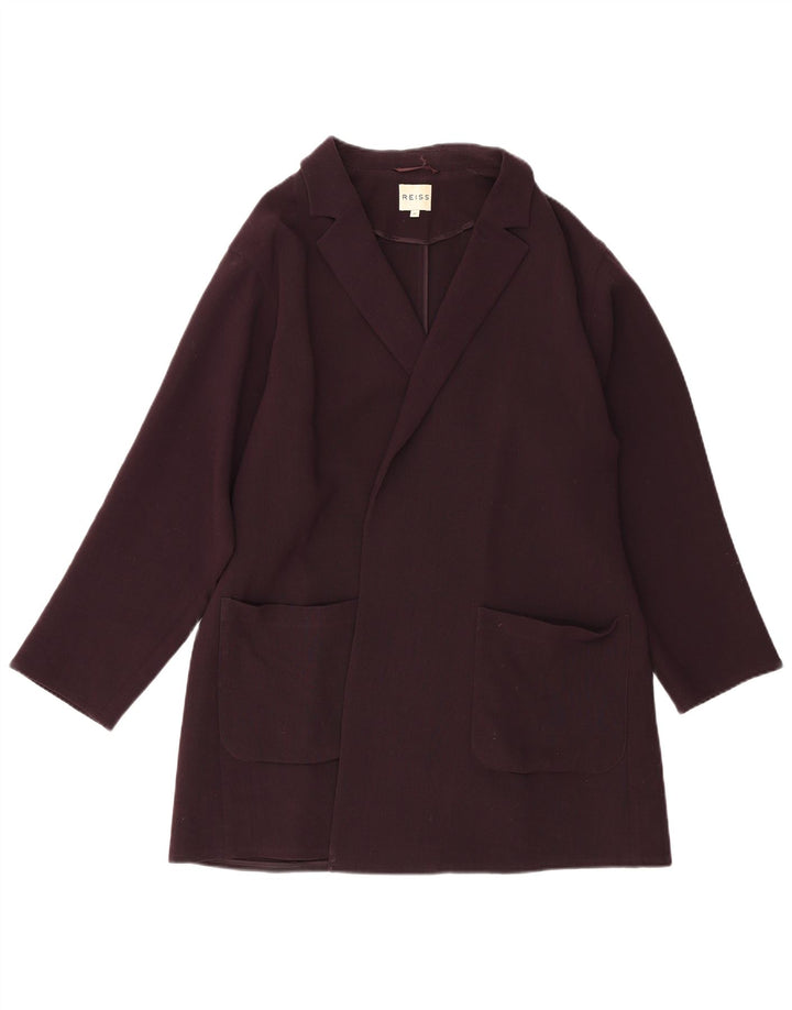 Soprabito aperto da donna Reiss UK 6 XS Borgogna Lana