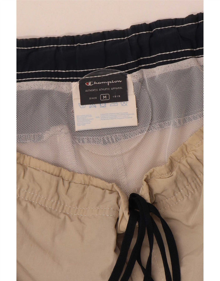 Champion Pantaloncini da bagno da uomo Beige medio Colorblock Poliammide