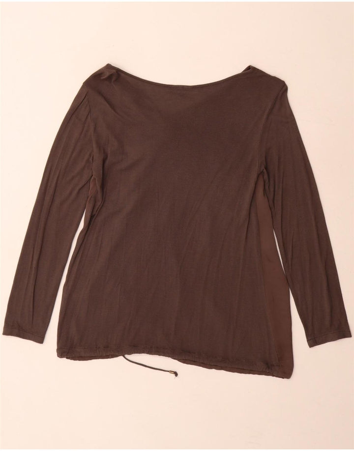 Camicetta a maniche lunghe da donna Trussardi UK 10 Small Grey Colourblock