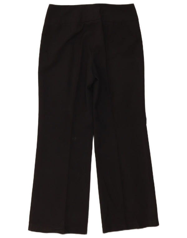 Pantaloni casual dritti da donna Marks & Spencer UK 12 medi W32 L30 neri