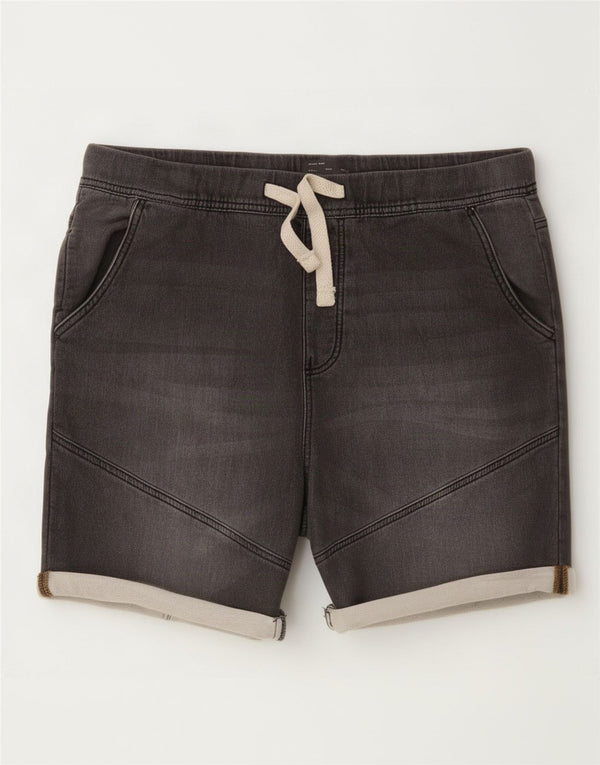 Pantaloncini di jeans da uomo Zara XL W34 cotone grigio