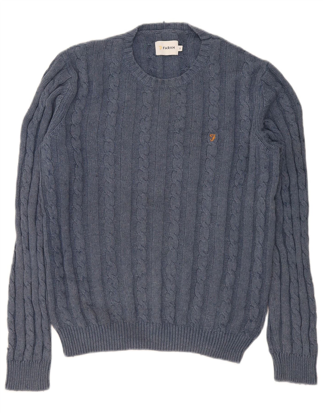Maglione girocollo da uomo Farah piccolo in cotone blu navy