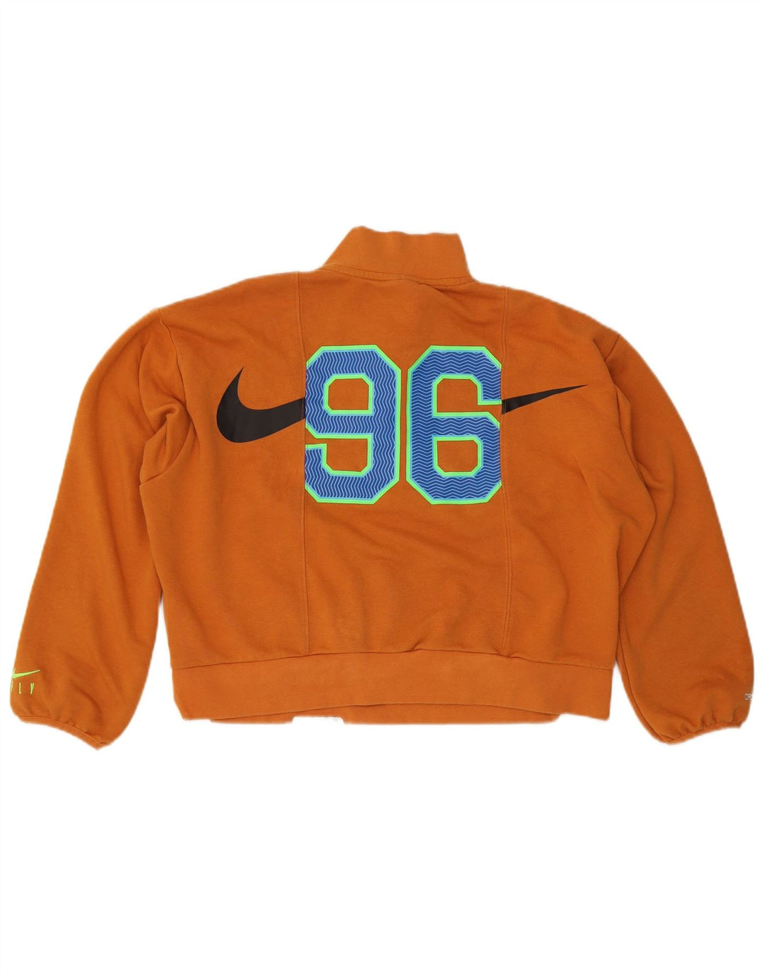 Felpa oversize con grafica Nike Dri Fit da donna UK 10 piccola arancione