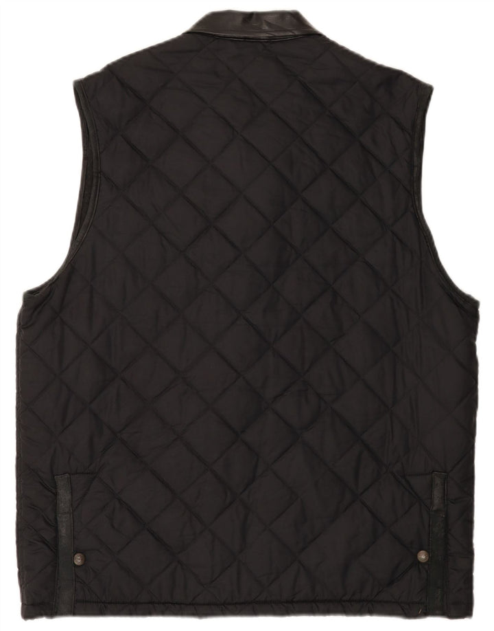 Gilet trapuntato da uomo di Cotton's Industries UK 38 medio nero
