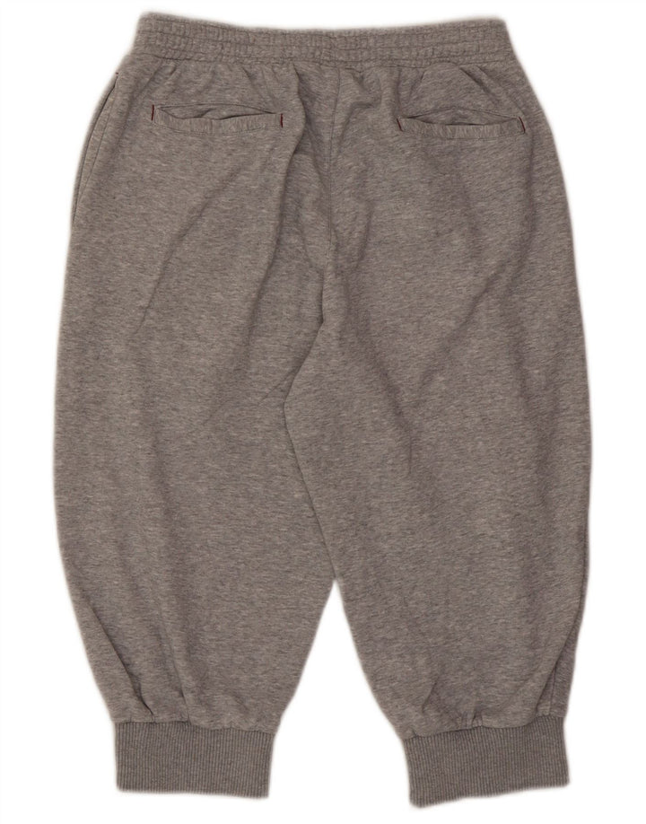 Pantaloni da tuta da uomo Adidas Capri Joggers in cotone chiazzato grigio medio